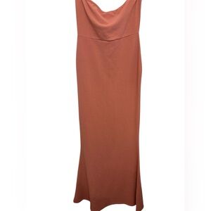 Missguided Terracotta Maxi Skirt